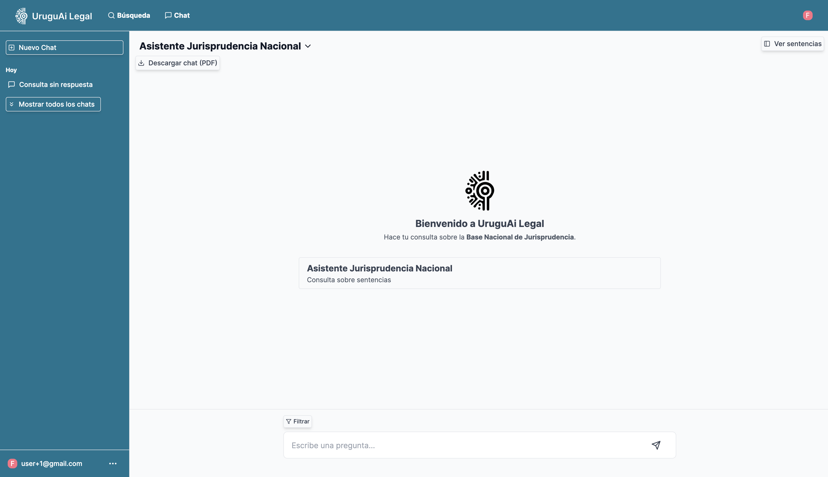 UruguAi Legal Platform Interface